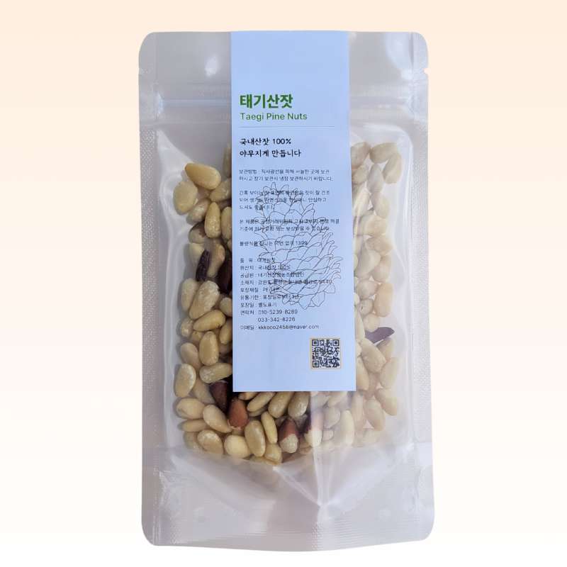 태기산잣,국내산 태기산잣 40g 황잣 백잣 견과류 산지직송